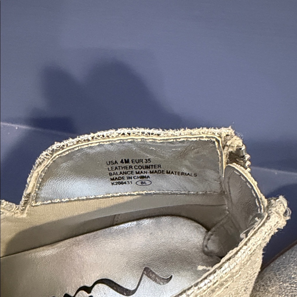 Nina by Nine West Silver Kids Ankle Boots Usa:4  Europe:35 - Picture 5 of 5